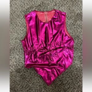 hotpink pant/ midriff top set
